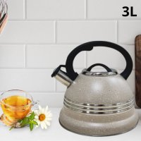 Луксозен чайник с мраморно покритие , снимка 4 - Съдове за готвене - 44097002