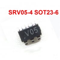 SRV05-4  SMD SOT-23-6  marking - V05  ESD Protection Diode Array -10 БРОЯ, снимка 1 - Друга електроника - 40160543