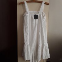 бяла рокля р-р40fr/10uk, снимка 3 - Рокли - 28762430