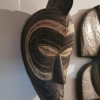 Африканска  маска Сонгие от Конго, снимка 4 - Антикварни и старинни предмети - 36695798
