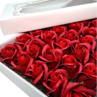 Сапунени рози Love 50 броя в различни цветове, снимка 1 - Декорация за дома - 43611622