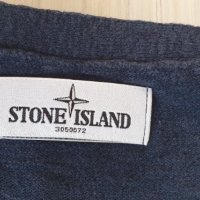 Stone Island Cotton Knit V - Neck Mens Size L ОРИГИНАЛ! Мъжки памучен Пуловер!, снимка 16 - Пуловери - 43477958