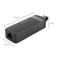 Orico адаптер USB to LAN 100Mbps black - UTK-U2, снимка 7 - Мрежови адаптери - 43468102