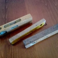 3 стари дървени нивелира, снимка 3 - Антикварни и старинни предмети - 43708439