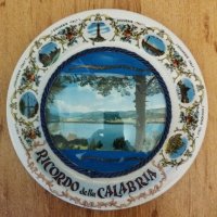 Декоративна чиния за стена.Страхотен изглед от Калабрия,Италия, снимка 1 - Антикварни и старинни предмети - 37265750
