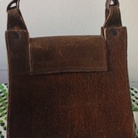 Ретро чанта от дебела естествена кожа , снимка 4 - Чанти - 43140992