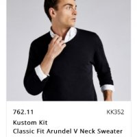 Тънък гладък пуловер/блуза KUSTOM KIT меринос 50%, снимка 12 - Пуловери - 39581426