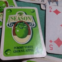 Стари Холандски карти season pomme verte groene appel, снимка 5 - Карти за игра - 34941735