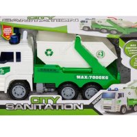 Камион за рециклиране на отпадъци със светлина и звук Камион за боклук, снимка 4 - Коли, камиони, мотори, писти - 43102860