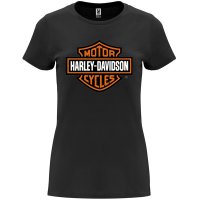 Нова дамска тениска Харли Дейвидсън (Harley Davidson) в черен цвят , снимка 1 - Тениски - 44049502