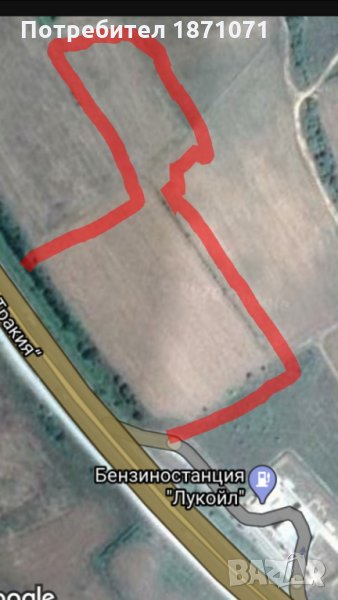Продавам или Бартер 17 декара до магистрала Тракия 35-ти километър , снимка 1