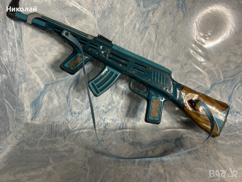 Стара Ламаринена Играчка Автомат, снимка 1