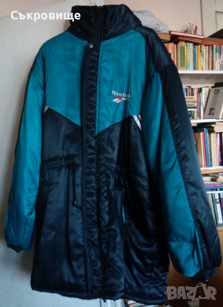 Дълго зимно дебело яке Reebok  с вълнена подплата палто, снимка 1