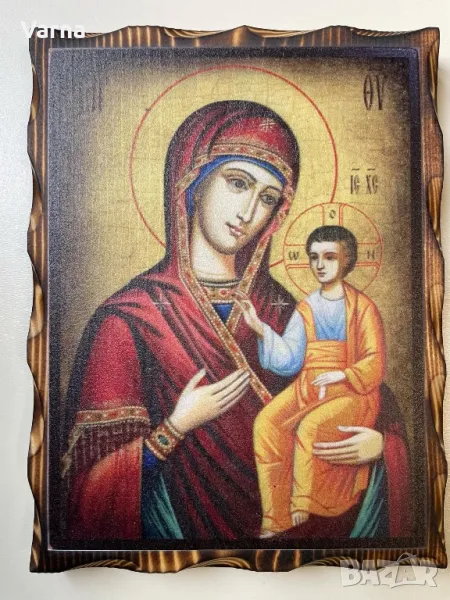 Икона върху застарено дърво, снимка 1