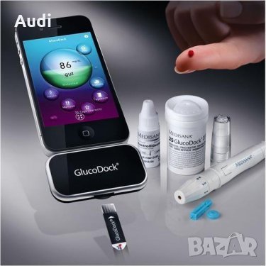 GlucoDock iPhone /за диабетици/Апарат за измерване на кръвната захар, снимка 1