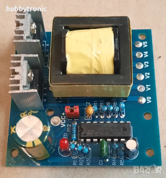 Повишаващ преобразувател 12V->220V, 150W, 20KHz, снимка 1