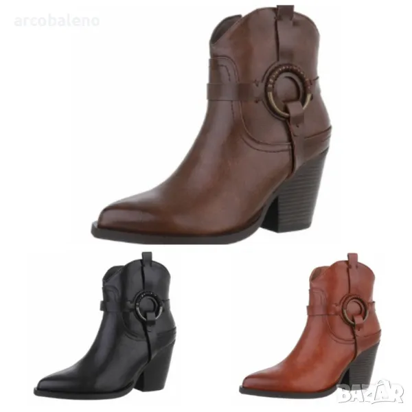 Дамски западни и мотоциклетни ботуши, 3цвята , снимка 1