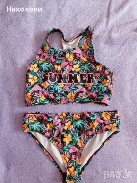 Детски бански, две части, размер 146, Primark, снимка 1