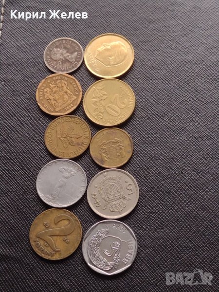 Лот монети от цял свят 10 броя ЮЖНА АФРИКА, БРАЗИЛИЯ, ИСПАНИЯ ЗА КОЛЕКЦИЯ ДЕКОРАЦИЯ 26393, снимка 1