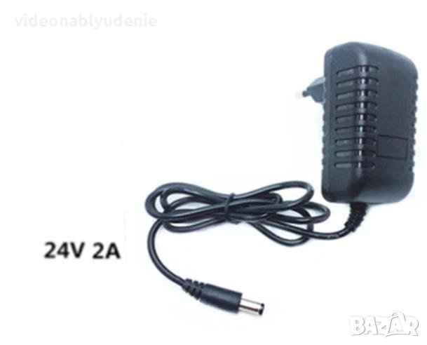 Стабилиз. Импулсно Захранване 24V 2A с Букса 5.5/2.5мм Стабилизиран Захранващ Адаптер с Мощност 48W, снимка 1