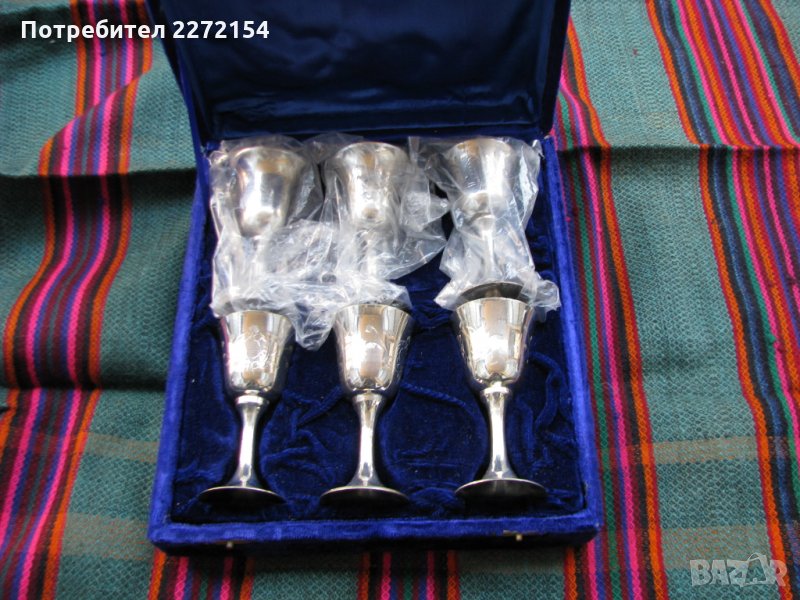 Британски посребрени чаши, снимка 1
