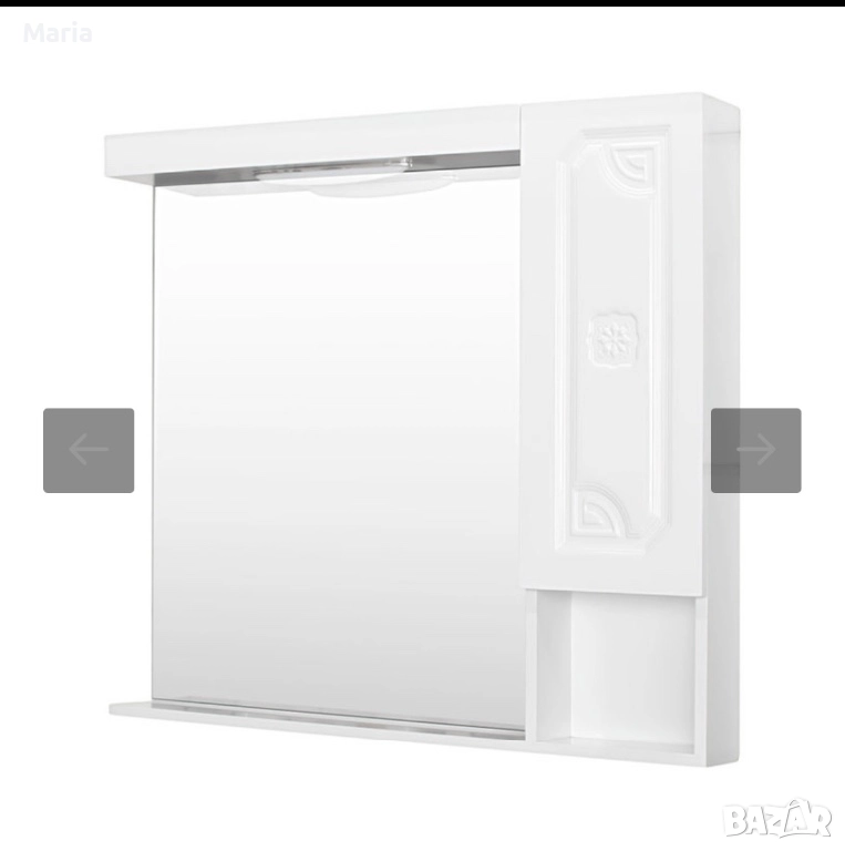 Огледало с шкаф за баня, снимка 1