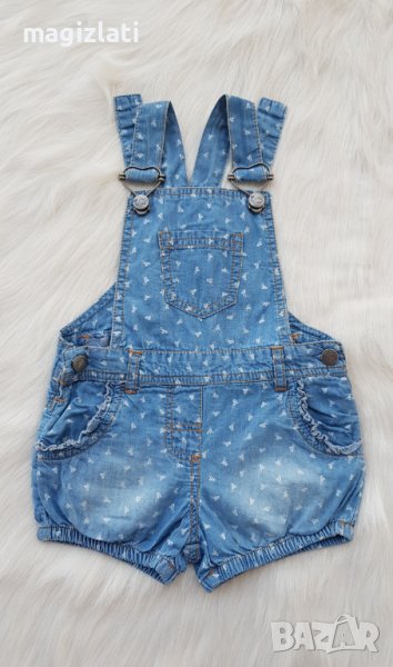 Дънков гащеризон за бебе 6-9 месеца , снимка 1