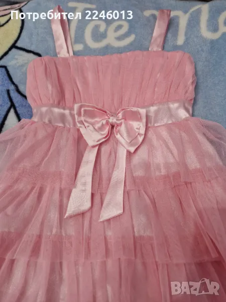 Розова официална рокличка за 8-9год., снимка 1