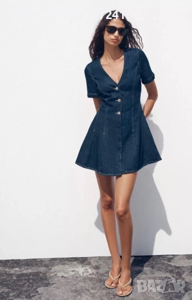 ZARA рокля от Деним, снимка 1
