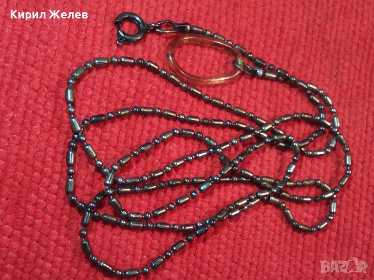 СТАРА ПОСРЕБРЕНА ВЕРИЖКА РЕТРО ПЛЕТКА НЕРЪЖДАЕМА БЛАГОРОДНА СТОМАНА СИНДЖИРЧЕ 37084, снимка 1