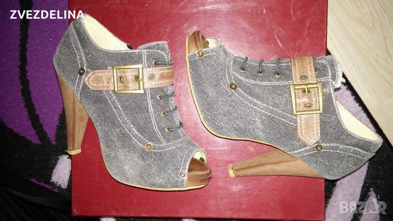 Високи дънкови обувки, снимка 1