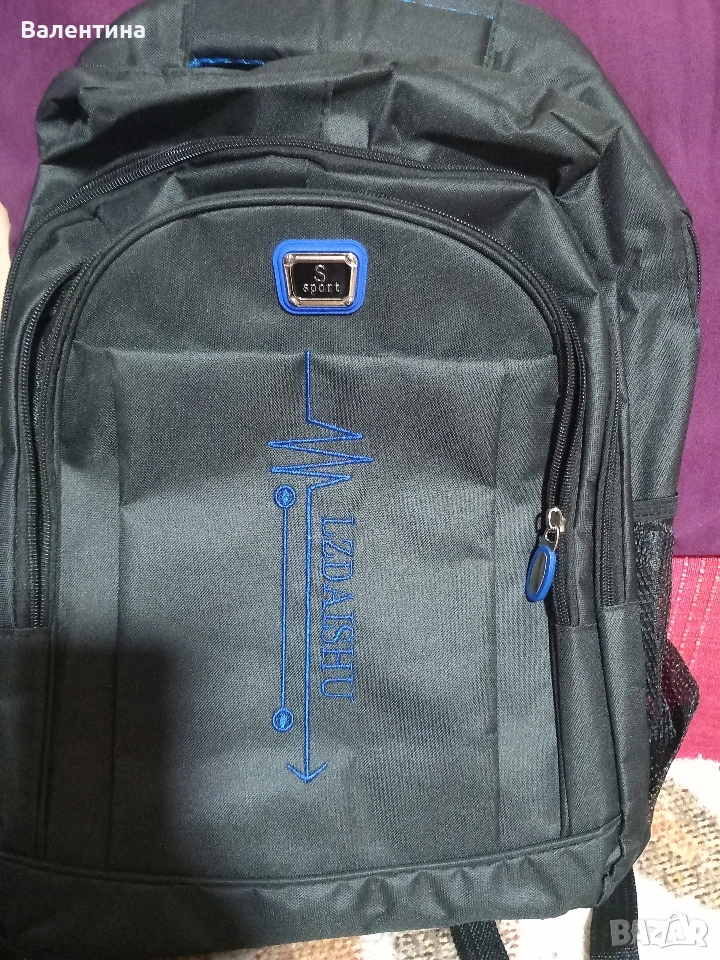 Черна голяма раница, снимка 1