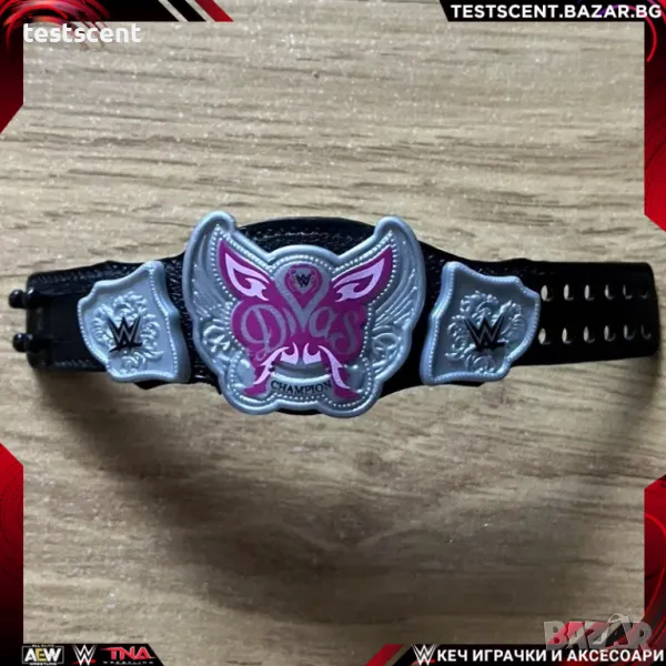 Шампионски колан пояс WWE Divas Championship световната титла в кеча при жените diva female WWF, снимка 1