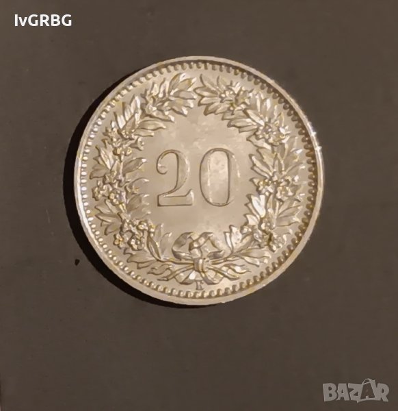 20 рапен Швейцария 1964 , снимка 1