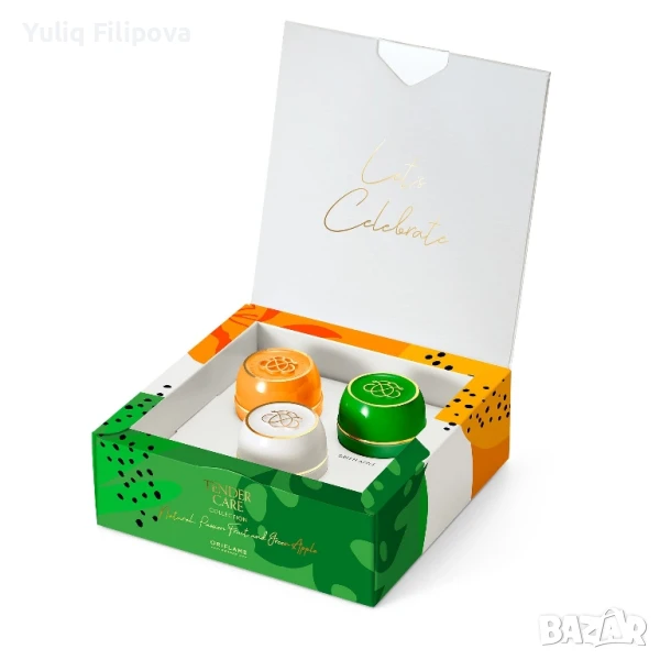 Колекция "Нежна грижа" - натурална, маракуя, зелена ябълка, снимка 1