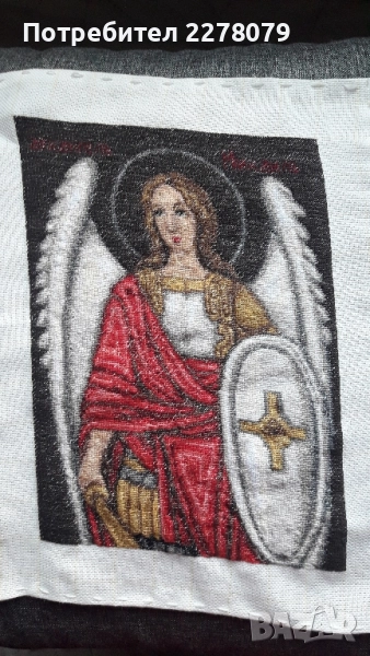 Ръчни гоблени "Свети Архангел Михаил" и "ЗИМА" , снимка 1