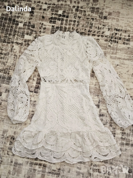 Елегантна рокля в бяло, снимка 1