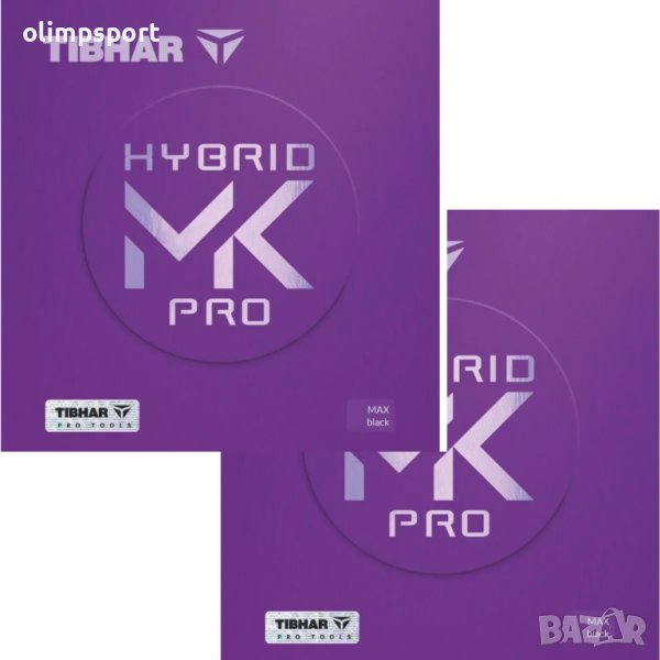 гума за тенис на маса Tibhar Hybrid MK PRO нова черна,червена мах  , снимка 1