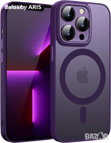 KPPIT Магнитен калъф за iPhone 13 Pro Max 6,7 инча Съвместим с MagSafe, снимка 1