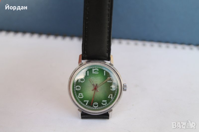 СССР часовник ''ПОЛЕТ'' 17 камъка стоманена каса 38 мм, снимка 1