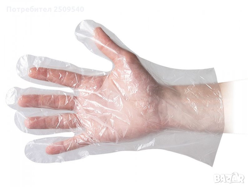 HDPE еднократни ръкавици 100бр., снимка 1