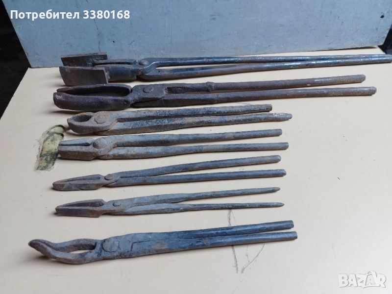 клещи за ковачи различни големини, снимка 1