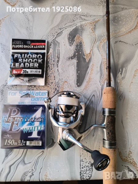 Спининг въдица Rapture SX NATIVE, дължина: 1.98 m, акция: 0.5-7 g Макара Shimano Stradic FM 2500S ко, снимка 1