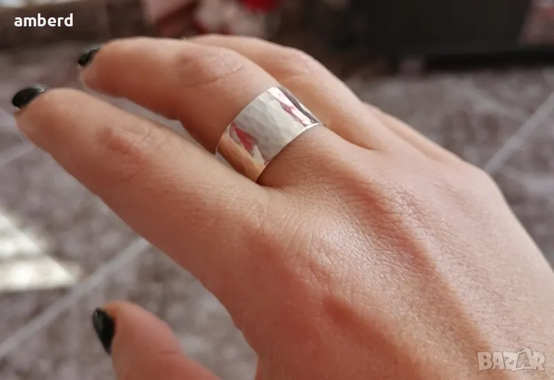 Уникална сребърна халка - модел CR024, снимка 1