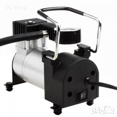 Метален Авто компресор с манометър 12V