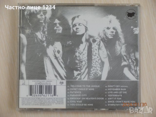 Guns N'Roses - Greatest Hits - 2004, снимка 2 - CD дискове - 44043421