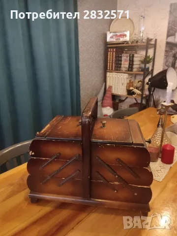 Антикварен шивашки органайзер, снимка 14 - Антикварни и старинни предмети - 49877662