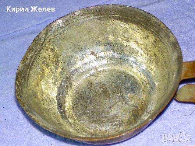 СТАРИННА РЪЧНО КОВАНА МЕДНА ЧАШКА За КАФЕ ВИНО КАЛАЙДИСАНА МАЙСТОРСКА За РЕТРО ДЕКОРАЦИЯ 41536, снимка 4 - Антикварни и старинни предмети - 43590461