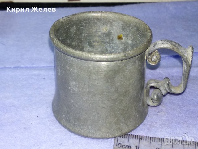 МНОГО СТАРА МЕТАЛНА АР НУВО ЧАШКА За ЧАЙ МЛЯКО АЛКОХОЛ За КОЛЕКЦИЯ БИТОВ КЪТ ДЕКОРАЦИЯ 41411