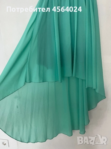 Дамска зелена рокля , снимка 2 - Рокли - 52464889